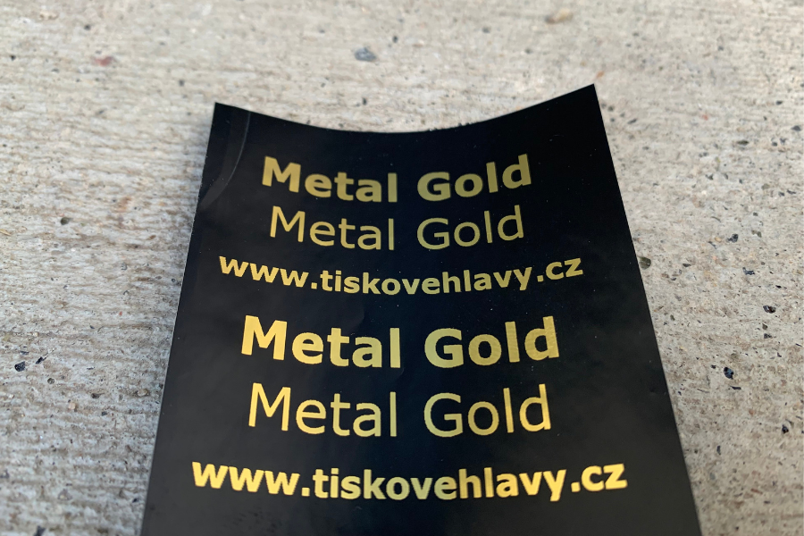 metal gold header